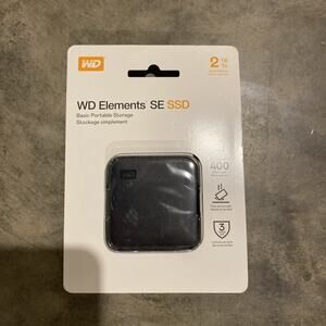 Western Digital WD Elements 2TB USB 3.0 Portable External Hard Drive.
